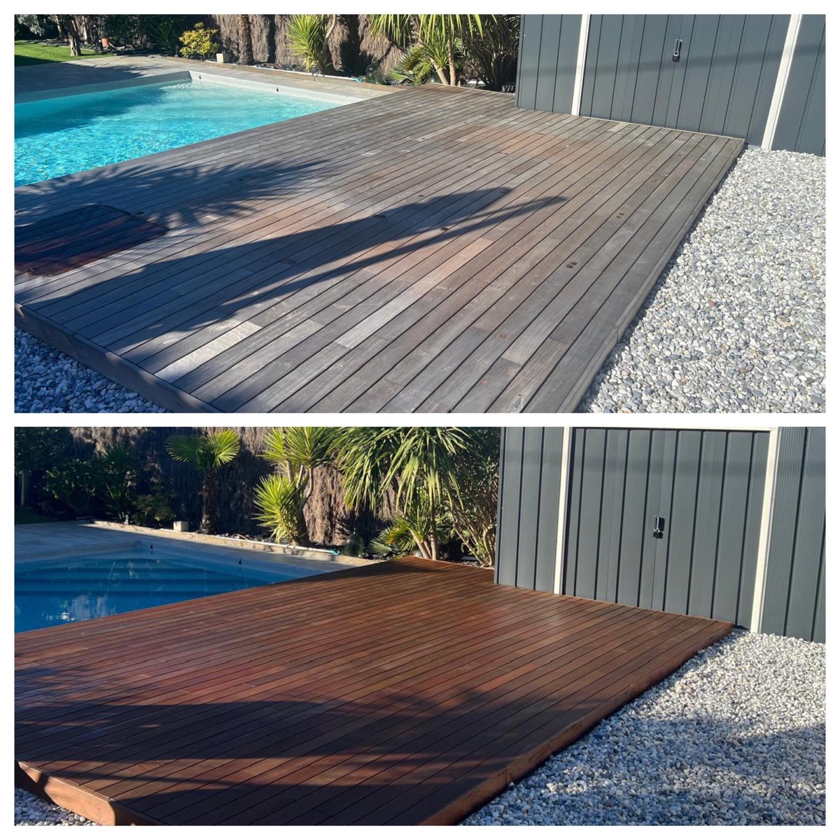 Nettoyage de terrasse bois à Labenne
